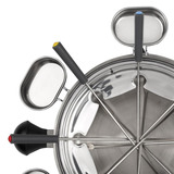 Tristar FO-1100 Fondue Roestvrij staal, 8 personen, 1300 W, geschikt voor Olie, Chocolade en Kaas