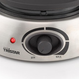 Tristar FO-1100 Fondue Roestvrij staal, 8 personen, 1300 W, geschikt voor Olie, Chocolade en Kaas