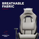 Trust GXT 723 Ruya Comfortabele Stoffen Gaming Stoel 