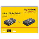 DeLOCK Switch USB 2.0 4 port manual usb-switch 