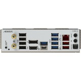 GIGABYTE B650M A ELITE AX ICE socket AM5 moederbord Zilver, RAID, 2.5 Gb-LAN, WLAN, BT, Sound, µATX