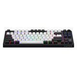 Hator Skyfall MAG Ultima 8K Wireless RGB mechanisch gaming toetsenbord Zwart, US lay-out (QWERTY), HATOR Aurum Ice, 80% (TKL)	, RGB, Double-shot PBT, Hot-swap, 2.4GHz | Bluetooth | USB-C