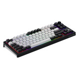 Hator Skyfall MAG Ultima 8K Wireless RGB mechanisch gaming toetsenbord Zwart, US lay-out (QWERTY), HATOR Aurum Ice, 80% (TKL)	, RGB, Double-shot PBT, Hot-swap, 2.4GHz | Bluetooth | USB-C