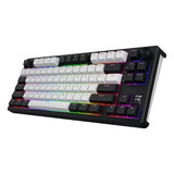 Hator Skyfall MAG Ultima 8K Wireless, gaming toetsenbord Zwart, US lay-out, HATOR Aurum Ice, 80% (TKL), RGB, Double-shot PBT, Hot-swap, 2.4GHz / Bluetooth / USB-C