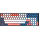 Iqunix F97 Coral Sea Wireless Mechanical Keyboard Donkerblauw, US lay-out (QWERTY), Cherry MX Brown, 96%, RGB leds, Hot-swappable, PBT, 2.4GHz | Bluetooth 5.1 | USB-C