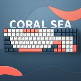 Iqunix F97 Coral Sea Wireless Mechanical Keyboard Donkerblauw, US lay-out (QWERTY), Cherry MX Brown, 96%, RGB leds, Hot-swappable, PBT, 2.4GHz | Bluetooth 5.1 | USB-C