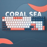 Iqunix F97 Coral Sea Wireless Mechanical Keyboard Donkerblauw, US lay-out (QWERTY), Cherry MX Brown, 96%, RGB leds, Hot-swappable, PBT, 2.4GHz | Bluetooth 5.1 | USB-C