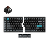 Keychron Q11 Ultra 8K Wireless Custom Mechanical Keyboard Zwart, US lay-out (QWERTY), Keychron Silk POM Brown, 100%, RGB leds, KSA double-shot PBT, hot swap, 2.4GHz | Bluetooth 5.2 | USB-C