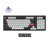 Keychron Q5 HE QMK Wireless Custom Keyboard Zwart, US lay-out (QWERTY), Gateron Double-Rail Magnetic Nebula, 96%, RGB leds, OSA double-shot PBT, hot swap, Knob, 2.4GHz | Bluetooth 5.1 | USB-C