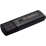 Kingston IronKey Locker+ 50 G2 USB Flash Drive 64 GB usb-stick Antraciet, USB-A 3.2 Gen 1
