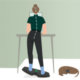 Leitz Ergo Actief Balansbord massage apparaat Donkergrijs