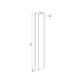 Neomounts ADS06-123WH Kabelgoot - magnetische bevestiging - universeel kabelkanaal Wit