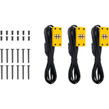 Thermaltake CT120 EX ARGB Sync PC Cooling Fan Bumblebee (3-Fan Pack) case fans Geel, 3 stuks, 120 x 120 x 25 mm, PWM