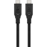 goobay USB4 Gen 2x2 kabel Zwart, 2 meter