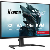iiyama G-Master Red Eagle GB3261UHSCP-B1 31.5" 4K Ultra HD gaming monitor Zwart (mat), 1x DisplayPort, 2x HDMI, 3x USB-C, 2x USB-A, 144 Hz