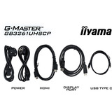 iiyama G-Master Red Eagle GB3261UHSCP-B1 31.5" 4K Ultra HD gaming monitor Zwart (mat), 1x DisplayPort, 2x HDMI, 3x USB-C, 2x USB-A, 144 Hz