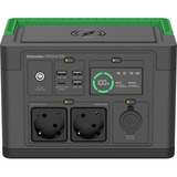 APC Schneider OffGrid draagbare Power Station 330 powerstation Zwart/groen, PPS330-GR, Lithium-ion batterij 332Wh, 2x 230V 300W, 3x USB-A, 1x USB-C PD 60W