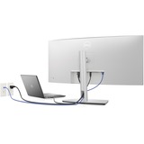 Dell U3423WE 34" Curved UltraWide monitor Zilver/zwart, 2x HDMI, Displayport, USB-A 3.2, USB-C 3.2