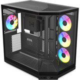 HYTE Y50 RGB Pitch Black midi tower behuizing Zwart | 2x USB-A | 1x USB-C | RGB | Tempered Glass