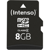 Intenso microSDHC 8GB Class 4 geheugenkaart incl. SD adapter