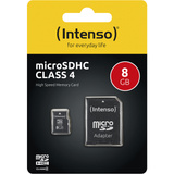 Intenso microSDHC 8GB Class 4 geheugenkaart incl. SD adapter