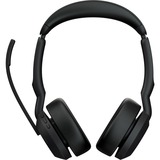 Jabra Evolve2 55, Incl. oplaadstandaard on-ear headset Zwart, Stereo, Microsoft Teams, USB-A, Link380a