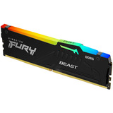 Kingston FURY Beast RGB 32 GB DDR5-6000 (1x 32 GB) werkgeheugen Zwart, KF560C36BBE2A-32, XMP 3.0, EXPO