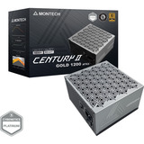 Montech Century II 1200W voeding  Zilver, 6x PCIe, 1x 12V-2x6, Kabelmanagement