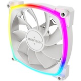 Montech RX120 PWM RGB case fan Wit, 120 x 25 x 120 mm, 3-pin ARGB