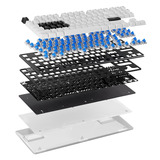 Pulsar PCMK 2HE TKL Mechanical Gaming Keyboard Wit/zwart, US lay-out, 80% (TKL), RGB, PBT Double-shot keycaps, Hot-swap