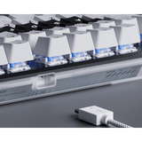 Pulsar PCMK 2HE TKL Mechanical Gaming Keyboard Wit/zwart, US lay-out, 80% (TKL), RGB, PBT Double-shot keycaps, Hot-swap