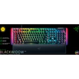 Razer BlackWidow V4, gaming toetsenbord Zwart, US lay-out, Razer Yellow, RGB leds, Doubleshot ABS