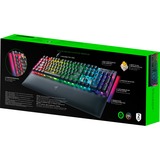 Razer BlackWidow V4, gaming toetsenbord Zwart, US lay-out, Razer Yellow, RGB leds, Doubleshot ABS