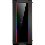 Sharkoon ELITE SHARK CA200G big tower behuizing Zwart | 4x USB-A | RGB | Tempered Glass