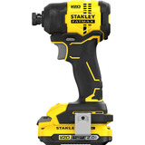 Stanley FATMAX V20 18V Slagschroevendraaier Zwart/geel, Accu en oplader inbegrepen, met koffer