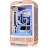 Thermaltake The Tower 300 - Peach Fuzz mini tower behuizing Perzik | 3x USB-A | Tempered Glass