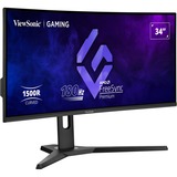 ViewSonic VX3418-2KPC UWQHD gaming monitor 34" Curved UltraWide Zwart, 2x DisplayPort, 2x HDMI, 180 Hz