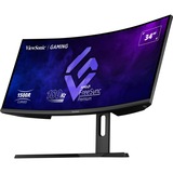 ViewSonic VX3418-2KPC UWQHD gaming monitor 34" Curved UltraWide Zwart, 2x DisplayPort, 2x HDMI, 180 Hz
