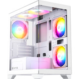 XYZ PC Gear Titanium View Lite midi tower behuizing Wit | 2x USB-A | Tempered Glass