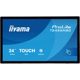 iiyama ProLite T2455MSC-B2 23.8" touchscreen monitor Zwart, 120 Hz, HDMI, DisplayPort, Audio, USB, Webcam, Touch