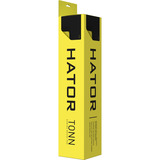 Hator Tonn L gaming muismat Zwart/geel