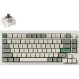Keychron Q1 Max-P3 RGB mechanisch toetsenbord Wit, US lay-out (QWERTY), Gateron Jupiter Brown, 75%, RGB leds, KSA double-shot PBT, hot swap, Knob, 2.4GHz | Bluetooth 5.1 | USB-C