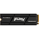 Kingston FURY Renegade met Heatsink 2 TB SSD Zwart, SFYRDK/2000G, PCIe 4.0 NVMe, M.2 2280