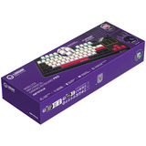 LORGAR KBP70TKLW RGB mechanisch gaming toetsenbord Zwart, US lay-out (QWERTY), LOGAR Toxic Purple, 80% (TKL)	, RGB, Hot-swappable, PBT Double-shot, Bluetooth | 2.4GHz | USB
