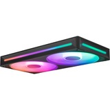 NZXT F240 RGB CORE case fans Zwart, 2 stuks, 240 x 120 x 26 mm