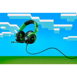 Razer Kraken V4 X - Minecraft Edition over-ear gaming headset Zwart/groen, Pc, PlayStation 5, Nintendo Switch