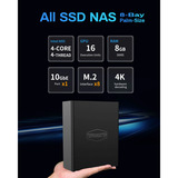 TerraMaster F8 SSD nas Zwart, 1x 10GbE, HDMI, USB