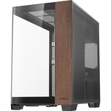 Antec C8 Curve Wood midi tower behuizing Zwart/houtkleur | 2x USB-A | 1x USB-C | Tempered Glass