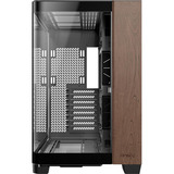 Antec C8 Curve Wood midi tower behuizing Zwart/houtkleur | 2x USB-A | 1x USB-C | Tempered Glass