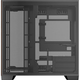 Antec C8 Curve Wood midi tower behuizing Zwart/houtkleur | 2x USB-A | 1x USB-C | Tempered Glass